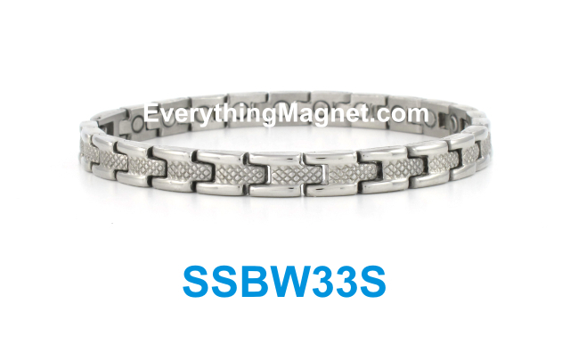 Magnetic Stainless Steel Bracelet - SSBW33S