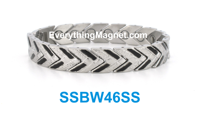Magnetic Stainless Steel Bracelet - SSBW46SS