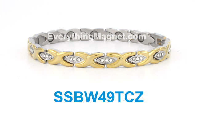 Magnetic Stainless Steel Bracelet - SSBW49TCZ