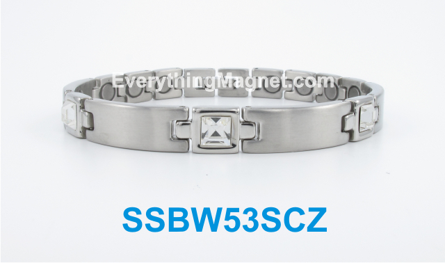 Magnetic Stainless Steel Bracelet - SSBW53SCZ