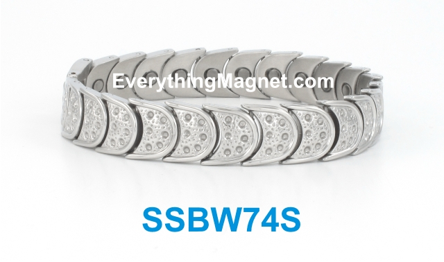 Magnetic Stainless Steel Bracelet - SSBW74S