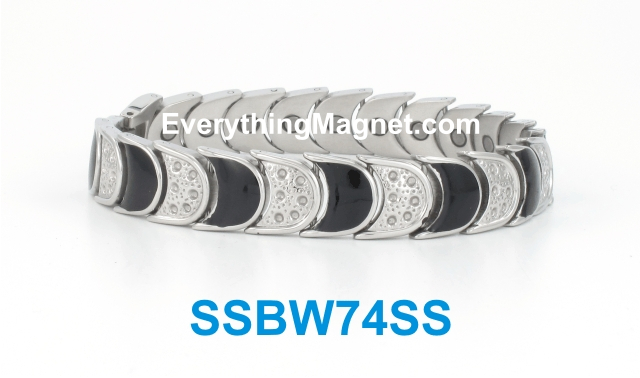 Magnetic Stainless Steel Bracelet - SSBW74SS