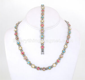 Magnetic Stainless Steel Necklace(18 1/4 inch) Bracelet Set – SSNBW155TCS5