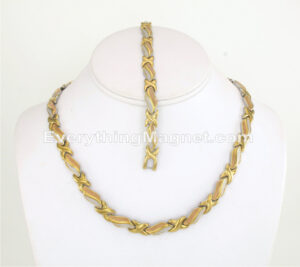 Magnetic Stainless Steel Necklace & Bracelet Set – SSNBW99TC
