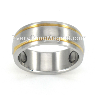 Magnetic Stainless Steel Ring (Size 8-12) - SSR10T