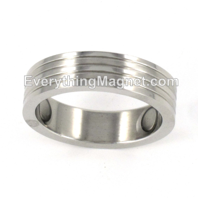 Magnetic Stainless Steel Ring (Size 8-14) - SSR11S