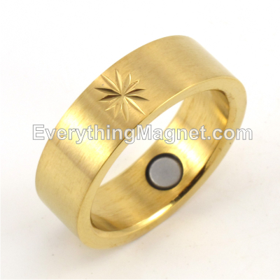 Magnetic Stainless Steel Ring (Size 6-12) - SSR15G