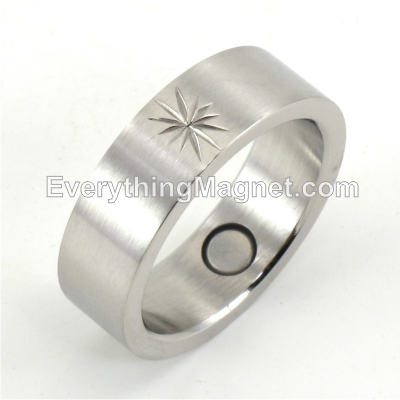 Magnetic Stainless Steel Ring (Size 6-12) - SSR15S
