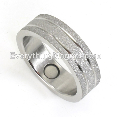 Magnetic Stainless Steel Ring (Size 6-12) - SSR17S
