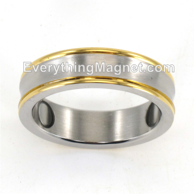 Magnetic Stainless Steel Ring (Size 6-12) - SSR18T