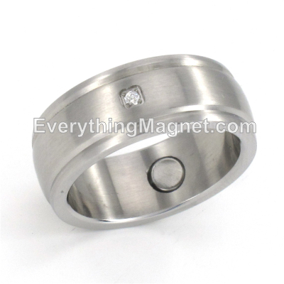 Magnetic Stainless Steel Ring (Size 8-12) - SSR8S