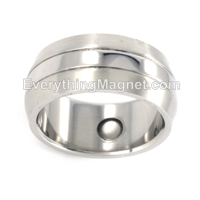 Magnetic Stainless Steel Ring (Size 8-15) - SSR9S