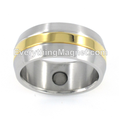Magnetic Stainless Steel Ring (Size 8-15) - SSR9T