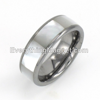 Tungsten Carbide Ring<br />(real Shell) Size 8-14<br /><br />** NO MAGNETS ** - TCR5