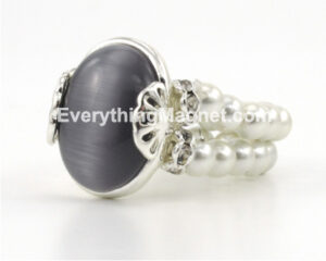 Magnetic Double Loop Hematite Ring – WBDR10