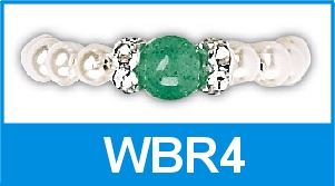 Magnetic Beaded Ring – Jade – WBR4